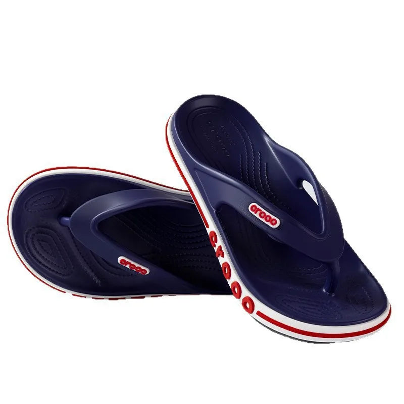 Summer New Comfortable Unisex Beach Casual EVA Thong Slippers Couple Matching Sandals Women'S Open-Toe Flip Flops